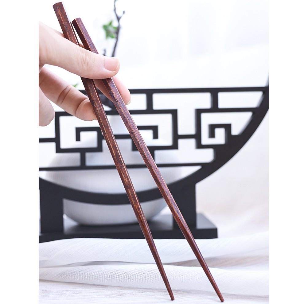 現貨稀【六角筷八角筷】有大頭超細尖頭木筷~日式手工栗木鐵木筷子復古環保餐具筷子【CH126】-細節圖8