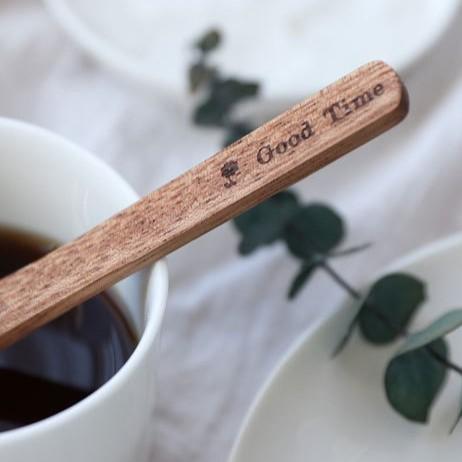 現貨4入組！加厚加長版相思木片攪拌片~抹奶油果醬也好用！實木咖啡奶茶長柄攪拌棒【CH109】-細節圖2