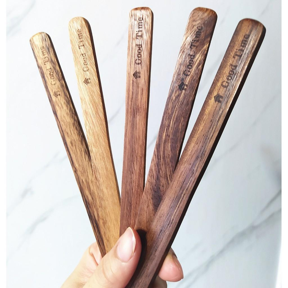 現貨4入組！加厚加長版相思木片攪拌片~抹奶油果醬也好用！實木咖啡奶茶長柄攪拌棒【CH109】-細節圖4