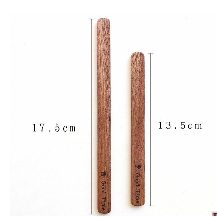 現貨4入組！加厚加長版相思木片攪拌片~抹奶油果醬也好用！實木咖啡奶茶長柄攪拌棒【CH109】-細節圖8