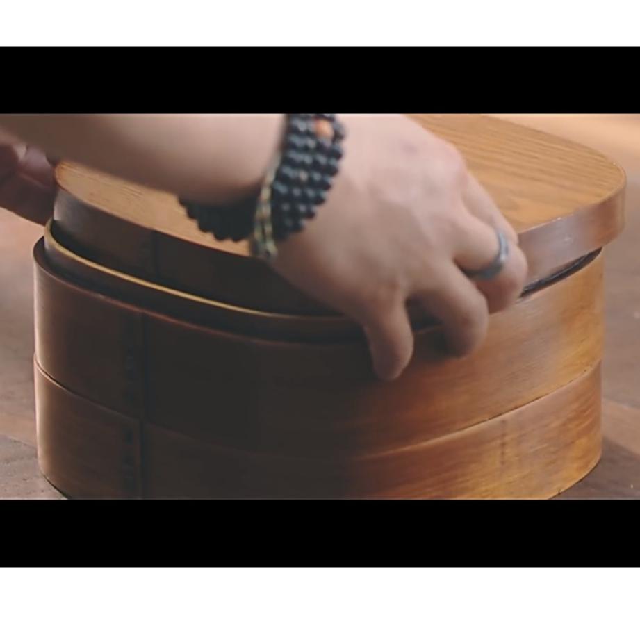 現貨稀！2L大容量精品雙層木飯盒~大容量日式木質壽司盒 創意八角形野餐盒實木便當盒【CH122】-細節圖2