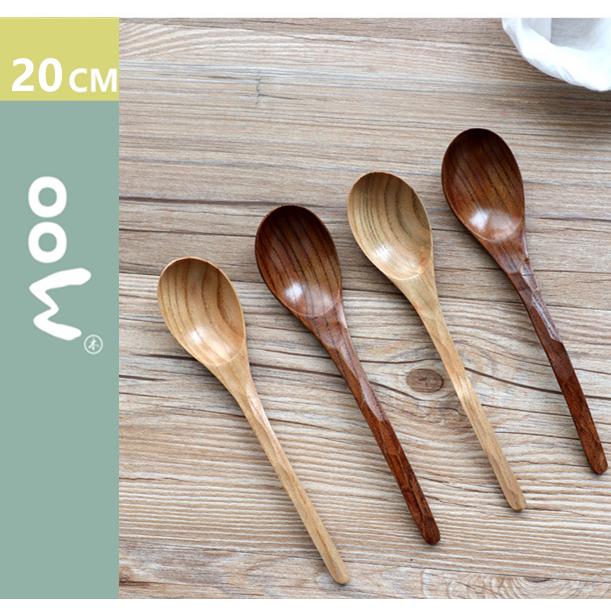 現貨特製！20ＣＭ日式後勾木勺~木質勺子簡約原木餐具木湯匙【CH039】-細節圖2