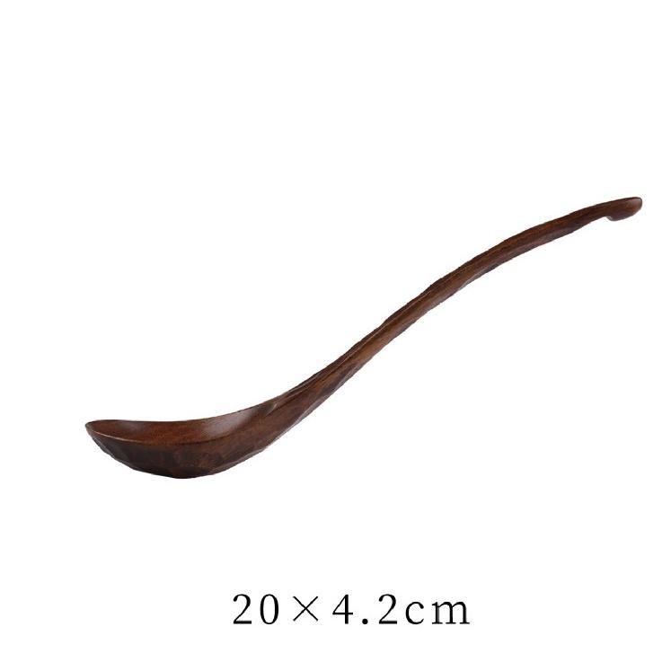 現貨特製！20ＣＭ日式後勾木勺~木質勺子簡約原木餐具木湯匙【CH039】-細節圖5