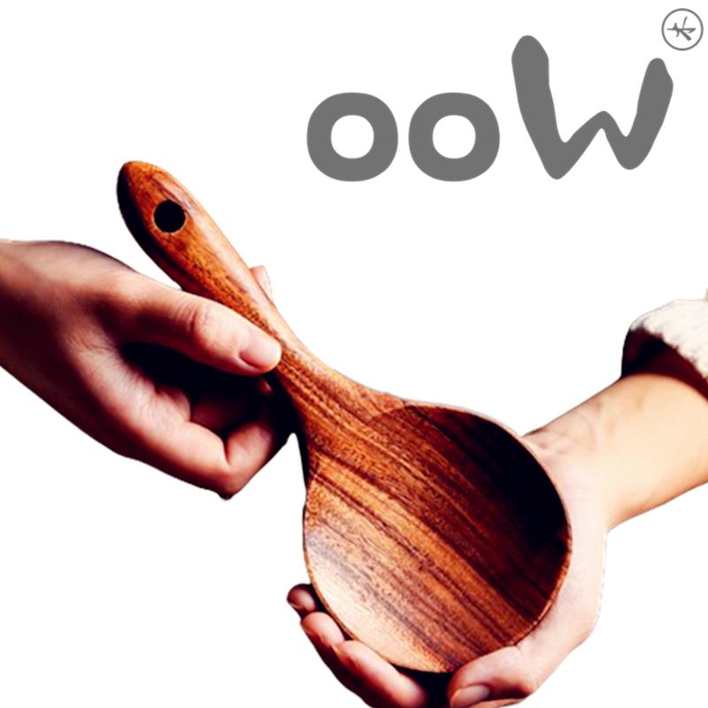 現貨！19CM韓國吃播胖飯勺~柚木烏檀木把手小菜碟手持小木碟~不沾鍋小木鏟木飯匙飯鏟木飯勺木湯匙【CH341】-細節圖3