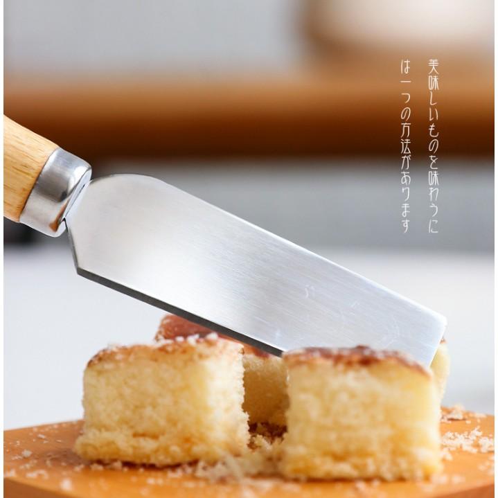 現貨！12.5CM~好用迷你小刀叉勺鋒利不銹鋼相思木柄起司奶油刀套裝 切蛋糕麵包芝士奶酪刀 【CH285】-細節圖7