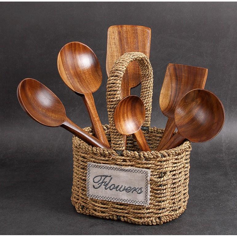 現貨稀！【厚實款】加長版異國風系列~家用柚木木鏟炒菜鏟子玉子燒木質鍋鏟【CH258】-細節圖5