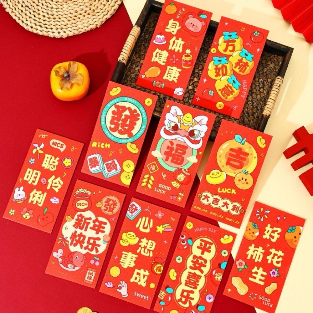 2026 馬年紅包袋 「一套6入」紅包袋 燙金紅包 紅包 新年紅包 過年紅包 結婚紅包 可愛紅包 春節【G+ Life】-細節圖6