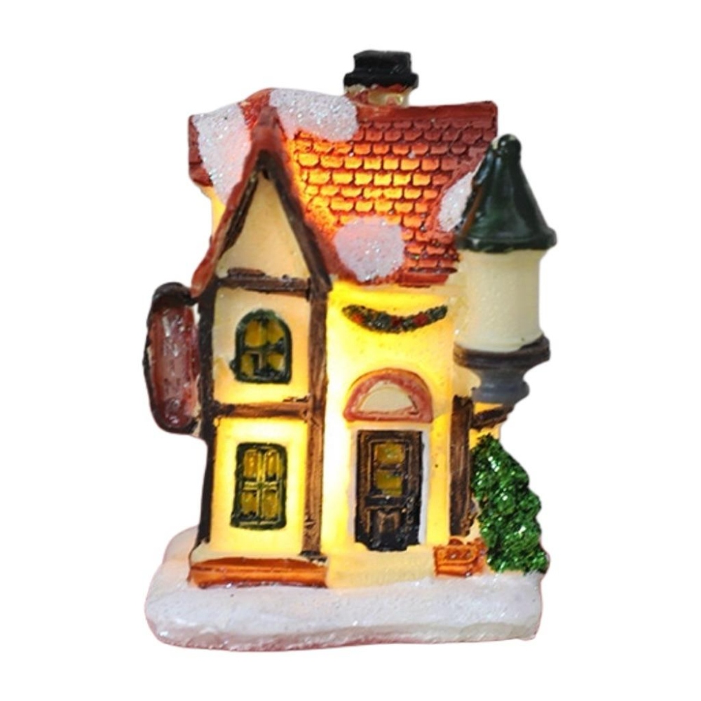 聖誕節 聖誕小屋 暖光小屋 裝飾小夜燈 溫馨夜燈 夜燈小屋 聖誕擺飾 桌面擺飾 小夜燈 聖誕禮物 禮物【G+ Life】-細節圖5