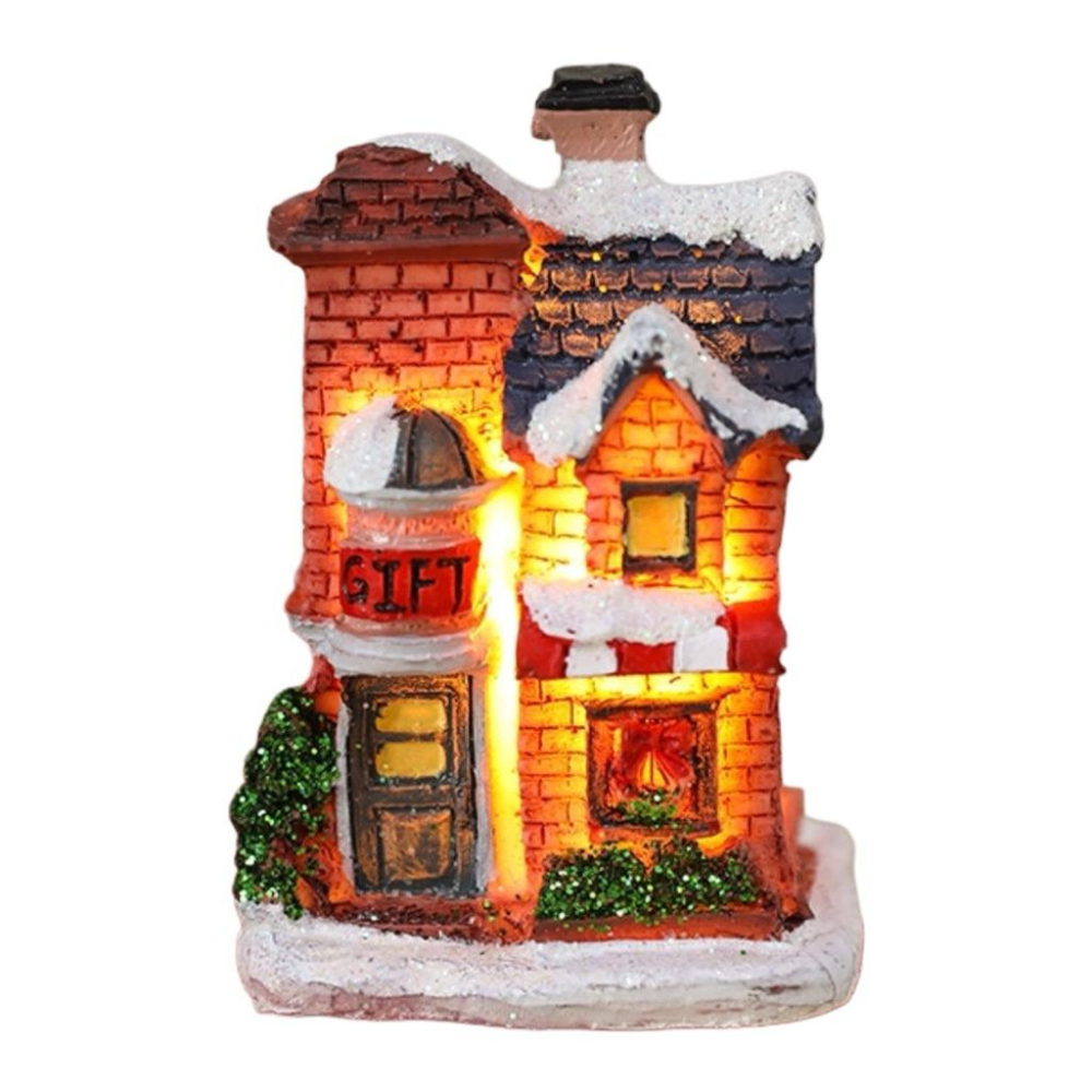 聖誕節 聖誕小屋 暖光小屋 裝飾小夜燈 溫馨夜燈 夜燈小屋 聖誕擺飾 桌面擺飾 小夜燈 聖誕禮物 禮物【G+ Life】-細節圖6