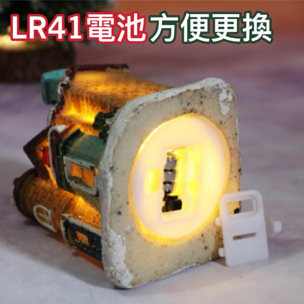 聖誕節 聖誕小屋 暖光小屋 裝飾小夜燈 溫馨夜燈 夜燈小屋 聖誕擺飾 桌面擺飾 小夜燈 聖誕禮物 禮物【G+ Life】-細節圖9