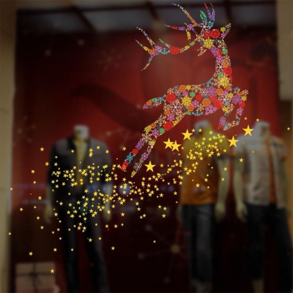 聖誕節 聖誕節靜電貼紙 裝飾貼紙 窗戶貼 玻璃貼 櫥窗貼 無痕貼紙 窗花貼 聖誕節佈置 無膠貼紙 【G+ Life】-細節圖9