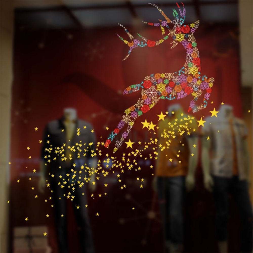 聖誕節 聖誕節靜電貼紙 裝飾貼紙 窗戶貼 玻璃貼 櫥窗貼 無痕貼紙 窗花貼 聖誕節佈置 無膠貼紙 【G+ Life】-規格圖9