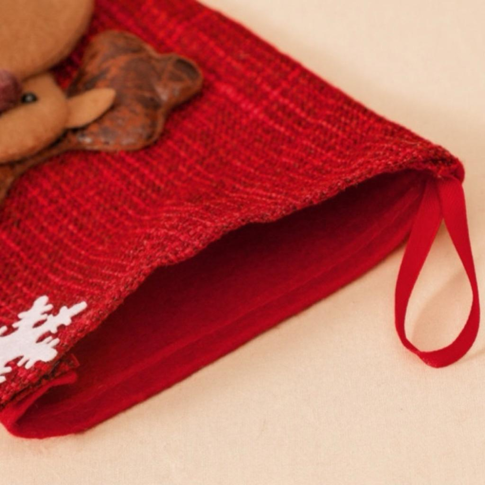 聖誕節 聖誕襪禮物袋 節日驚喜袋 聖誕襪 掛飾 擺件 交換禮物 聖誕禮物 聖誕佈置 掛飾禮物袋 【G+ Life】-細節圖4