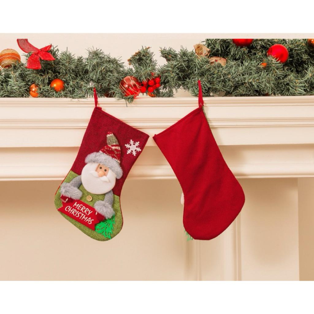 聖誕節 聖誕襪禮物袋 節日驚喜袋 聖誕襪 掛飾 擺件 交換禮物 聖誕禮物 聖誕佈置 掛飾禮物袋 【G+ Life】-細節圖6