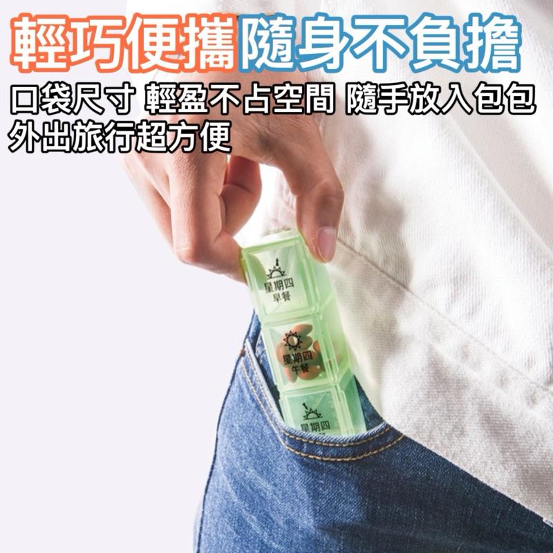 台灣現貨/隔日-21格迷你隨身藥品收納盒 藥盒｜旅行 上班族＆長輩必備 一週藥盒 分裝藥盒 隨身藥盒 膠囊盒 分裝盒-細節圖4