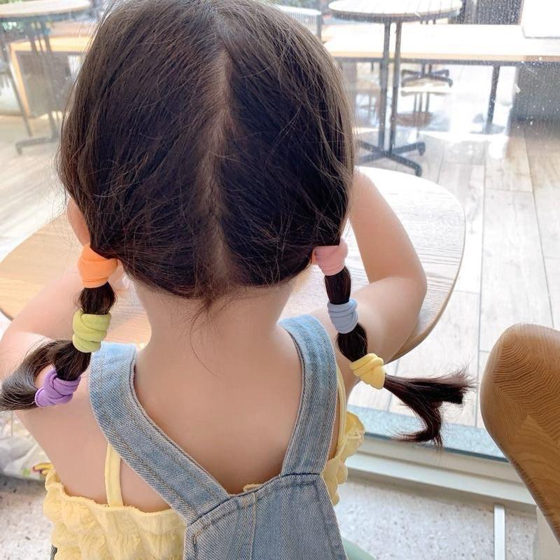 台灣現貨-高彈力髮圈32入 50入 兒童髮圈 髮圈 髮飾 髮夾 彩色髮圈 兒童橡皮筋 彩色橡皮筋 馬尾髮圈 綁頭髮 髮帶-細節圖7