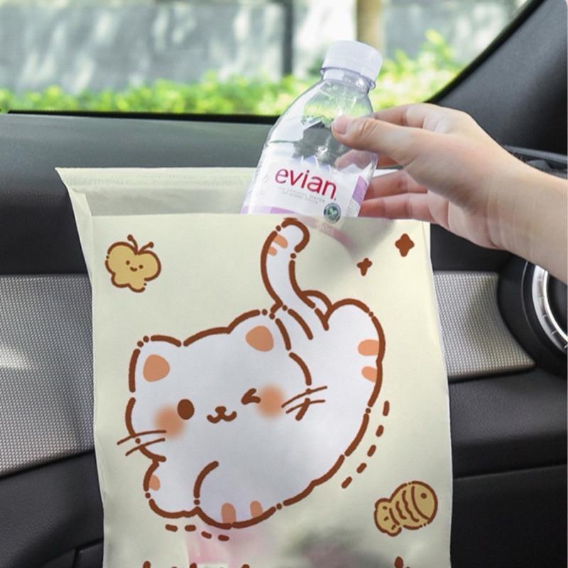 台灣現貨-隔日到/黏貼式垃圾袋/車用垃圾袋/多功能垃圾袋 嘔吐袋 可封口垃圾袋 粘貼式 清潔袋 塑膠袋 一次性垃圾袋-細節圖6
