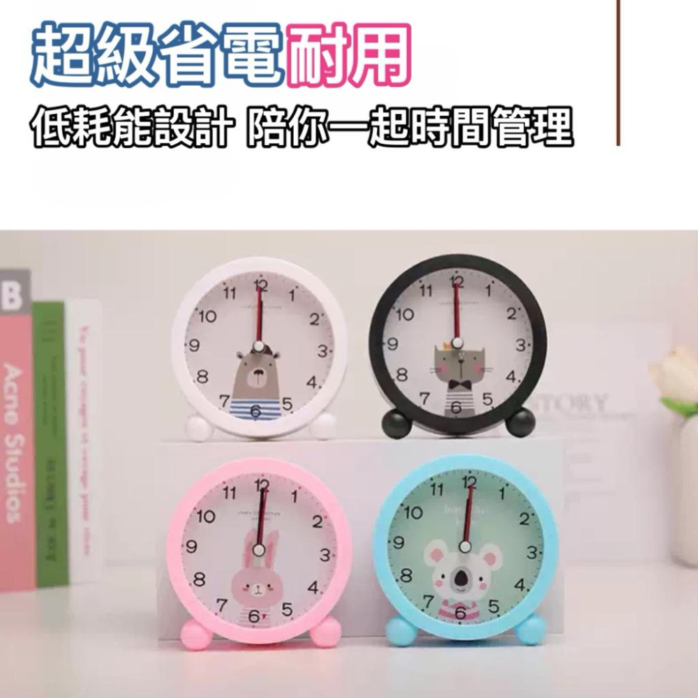 【可愛卡通鬧鐘】桌面床頭鐘 靜音走時 大字體 LED夜燈 學生兒童必備 時鐘 鬧鐘 兒童鬧鐘 電子時鐘【G+ Life】-細節圖5