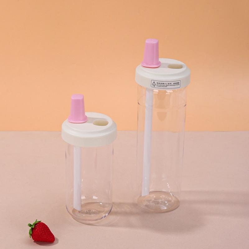 臺灣TW現貨-珍奶隨行杯 珍珠奶茶杯 環保杯 搖搖杯 飲料杯 手搖杯 隨行杯 吸管杯 大象杯 水壺 水杯 大容量 粗吸管-細節圖5