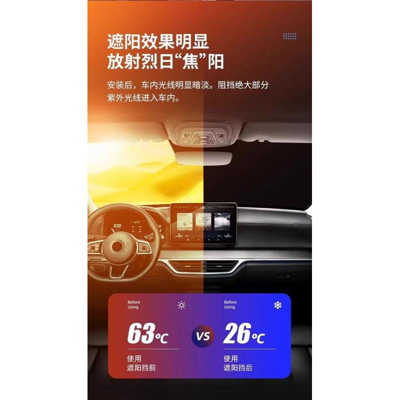 台灣現貨-隔日出/高密度涂銀布前擋遮陽罩 汽車遮陽 150*70cm-細節圖6