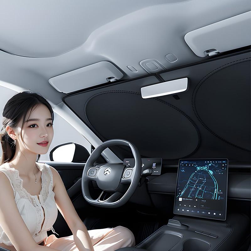 台灣現貨-隔日出/高密度涂銀布前擋遮陽罩 汽車遮陽 150*70cm-細節圖8