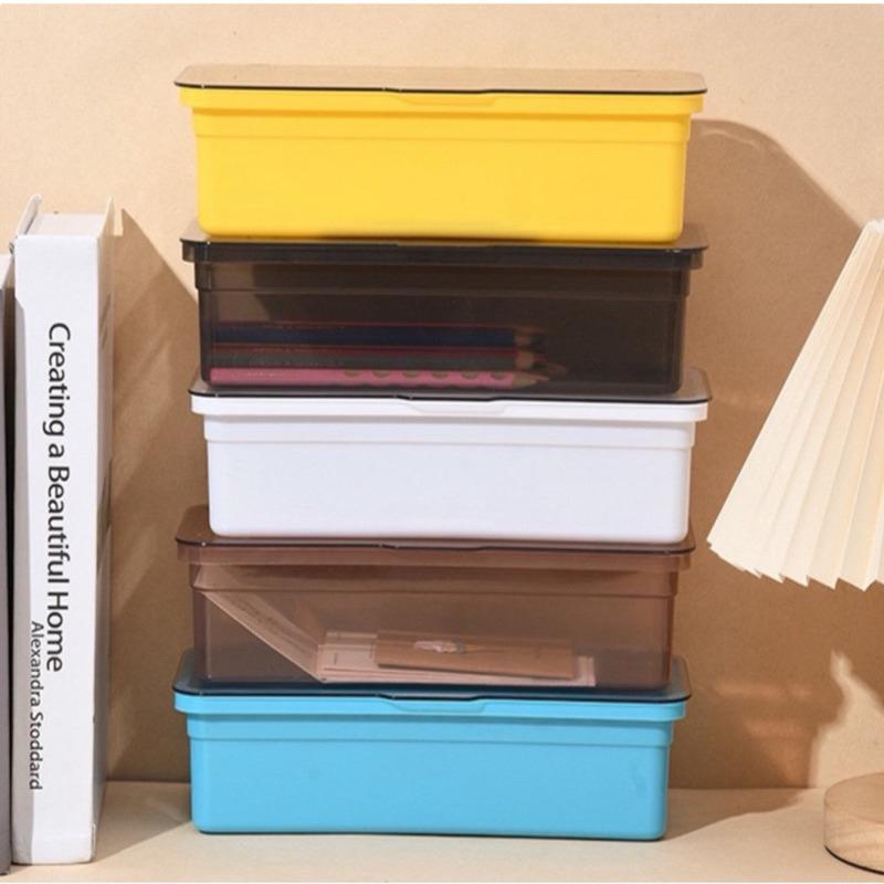 台灣現貨隔日-防塵透明收納盒 筷盒 筷子盒 餐具盒  透明收納盒 雜物收納盒 化妝品收納盒 瀝水盒 化妝品納盒 收納盒-細節圖8