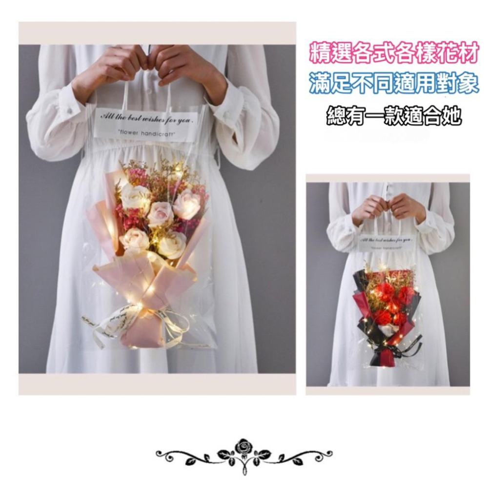 台灣現貨/隔日-香皂花花束 香皂花 母親節花束 永生花 乾燥花 玫瑰花 康乃馨 情人節花束 畢業花束 情人節禮物-細節圖3