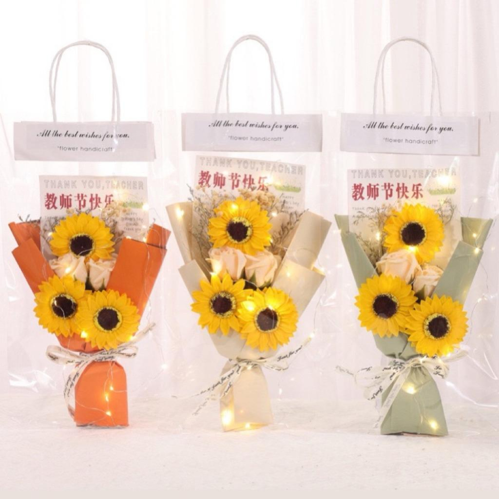 台灣現貨/隔日-香皂花花束 香皂花 母親節花束 永生花 乾燥花 玫瑰花 康乃馨 情人節花束 畢業花束 情人節禮物-細節圖6