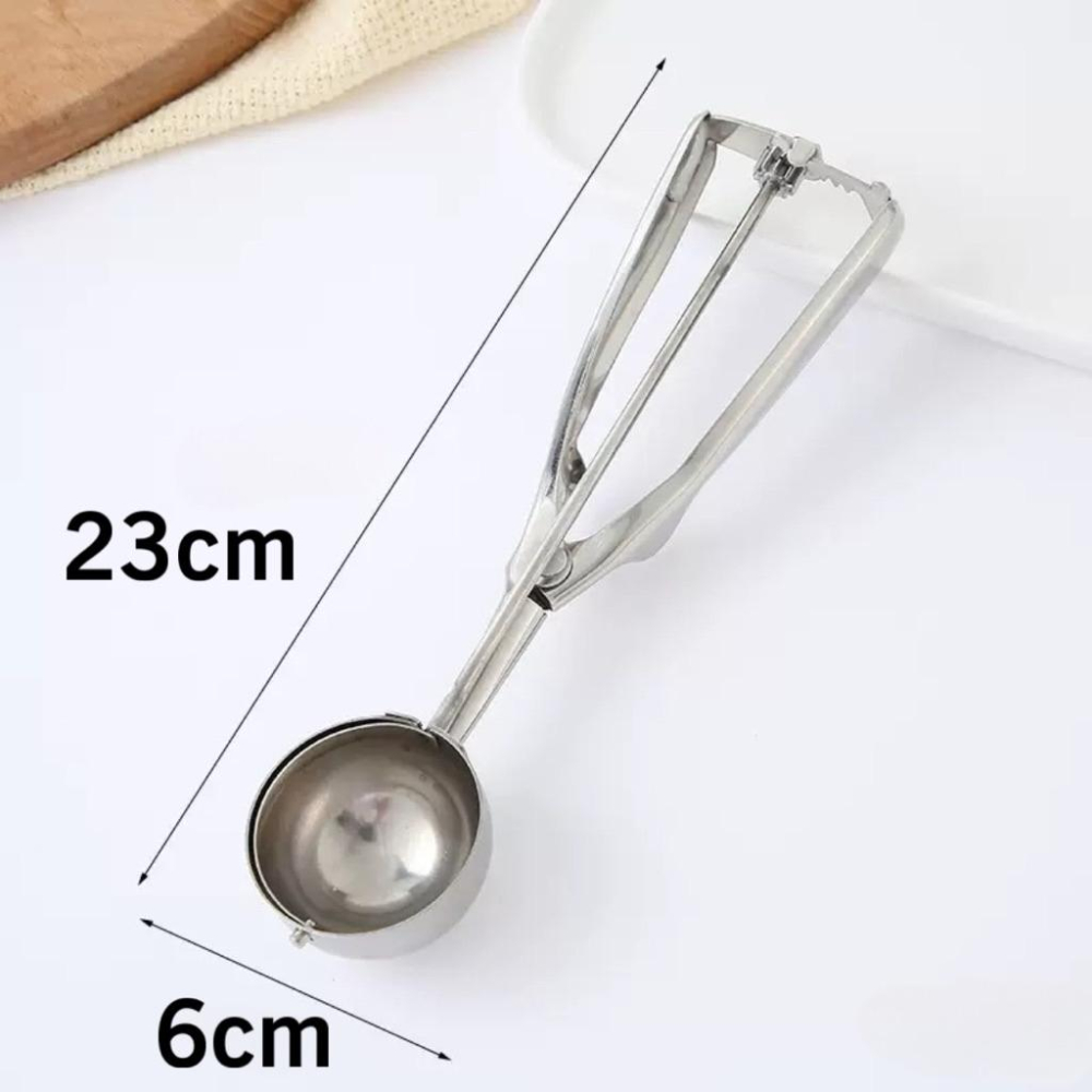 台灣現貨/隔日-冰淇淋勺(大號)｜防滑手柄挖球器｜甜點水果多用途｜廚房必備工具 冰淇淋勺 挖冰器 冰勺 挖球器 甜點製作-細節圖3