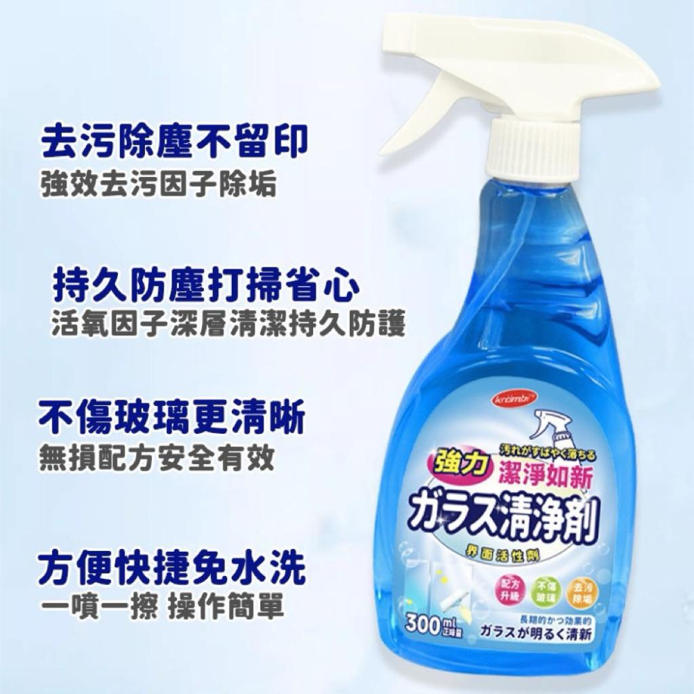 台灣現貨/隔日-【99.9%去污】強力玻璃清潔劑 350ml 家用車用 玻璃清潔劑 玻璃清潔噴霧 玻璃亮潔劑 玻璃除垢劑-細節圖4