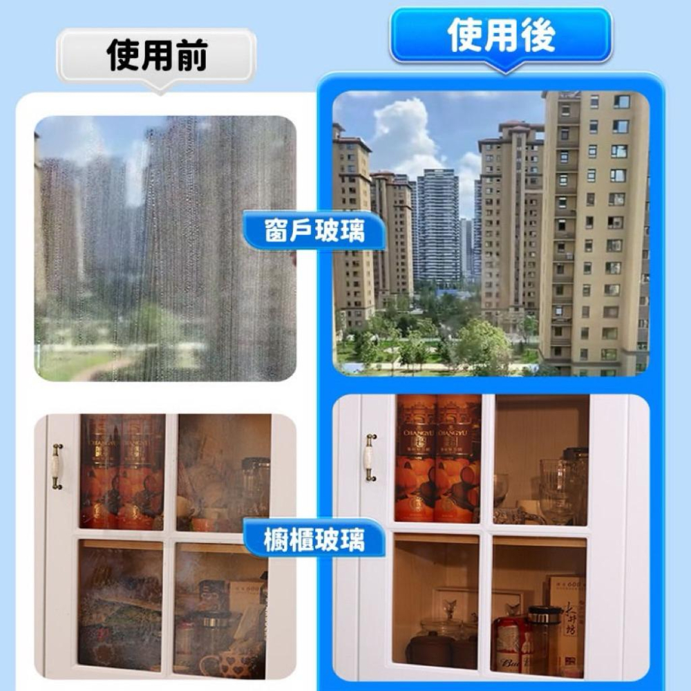 台灣現貨/隔日-【99.9%去污】強力玻璃清潔劑 350ml 家用車用 玻璃清潔劑 玻璃清潔噴霧 玻璃亮潔劑 玻璃除垢劑-細節圖6