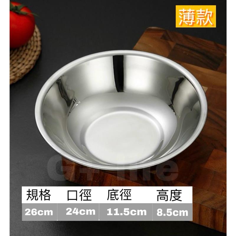 臺灣TW現貨-304沙拉盆、鐵盆、料理盆（輕薄款）打蛋盆 料理盆 攪拌盆 和麵盆 湯盆 鋼盆 不鏽鋼盆 調理盆-細節圖3