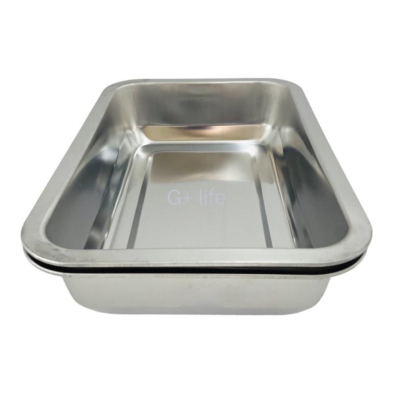 現貨-不鏽鋼方盤/燒烤盤/蒸飯盤/商用托盤（430） 茶盤 菜盤 水果盤 鐵盤 水餃盤 托盤 露營 備料盤 滴水盤 方盤-細節圖2