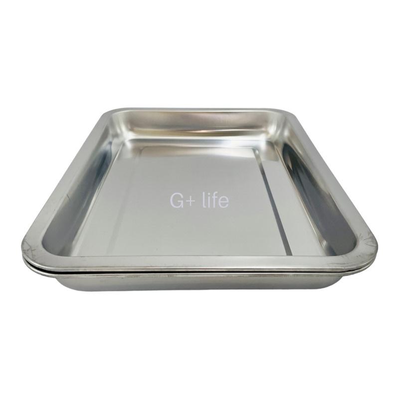 現貨-不鏽鋼方盤/燒烤盤/蒸飯盤/商用托盤（430） 茶盤 菜盤 水果盤 鐵盤 水餃盤 托盤 露營 備料盤 滴水盤 方盤-細節圖4