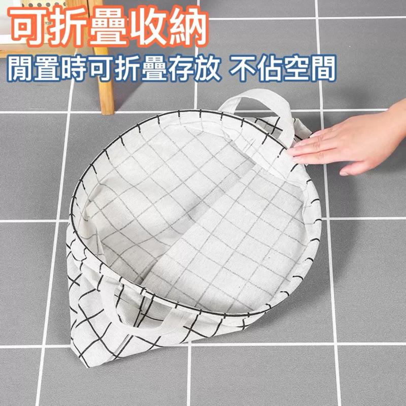 台灣現貨/隔日-棉麻洗衣籃(大容量) 玩具收納桶 收納籃 衣物籃 洗衣籃 髒衣籃 洗衣袋 收納袋 收納桶-細節圖3