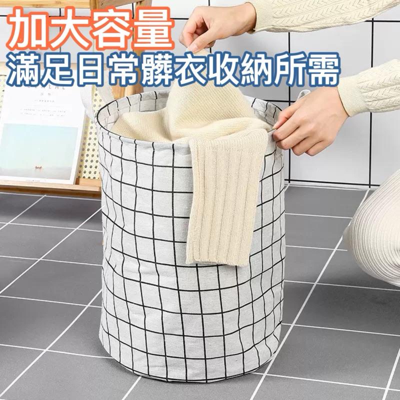 台灣現貨/隔日-棉麻洗衣籃(大容量) 玩具收納桶 收納籃 衣物籃 洗衣籃 髒衣籃 洗衣袋 收納袋 收納桶-細節圖4