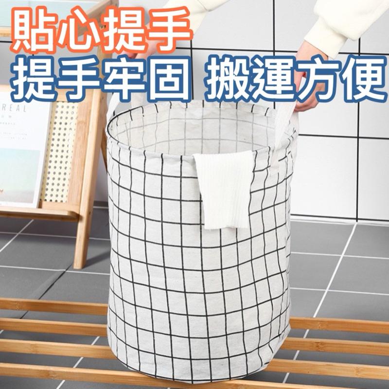 台灣現貨/隔日-棉麻洗衣籃(大容量) 玩具收納桶 收納籃 衣物籃 洗衣籃 髒衣籃 洗衣袋 收納袋 收納桶-細節圖5