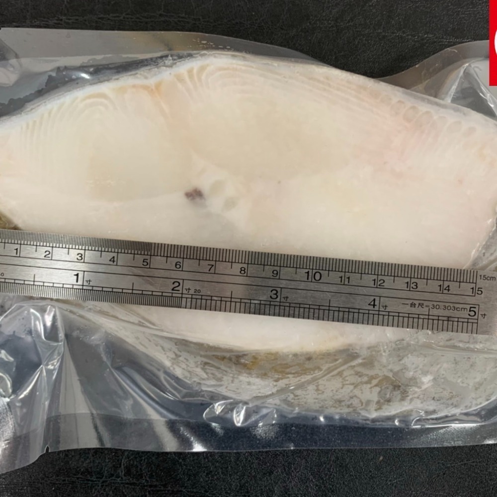 【 鮮選GO ! 】大比目魚切片(俗稱扁鱈385g±5%/片 包冰率約10%/12-13片/箱)-細節圖2