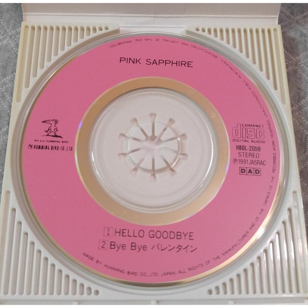 PINK SAPPHIRE - HELLO GOODBYE   日版 二手單曲 CD-細節圖4