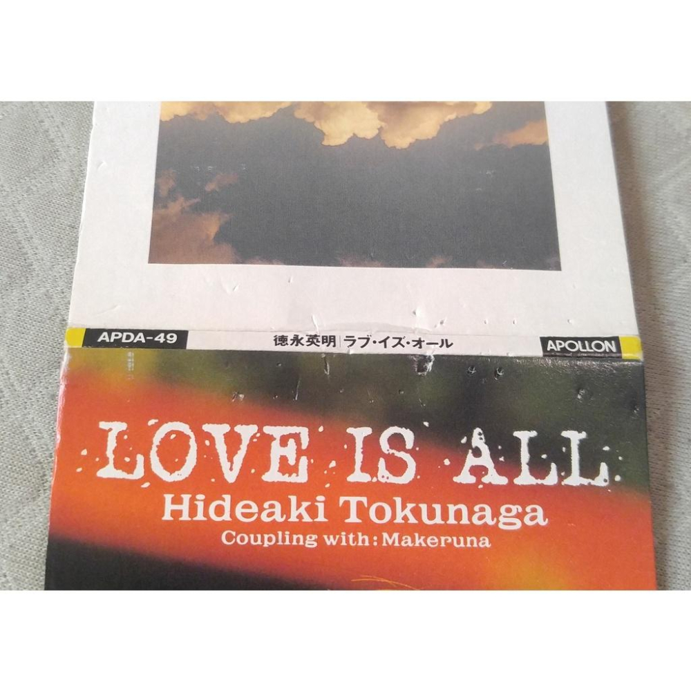 德永英明 - ラヴ イズ オール (LOVE IS ALL)   日版 二手單曲 CD-細節圖3