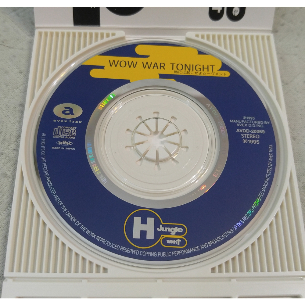 H Jungle with t (小室哲哉) - WOW WAR TONIGHT   日版 二手單曲 CD-細節圖4