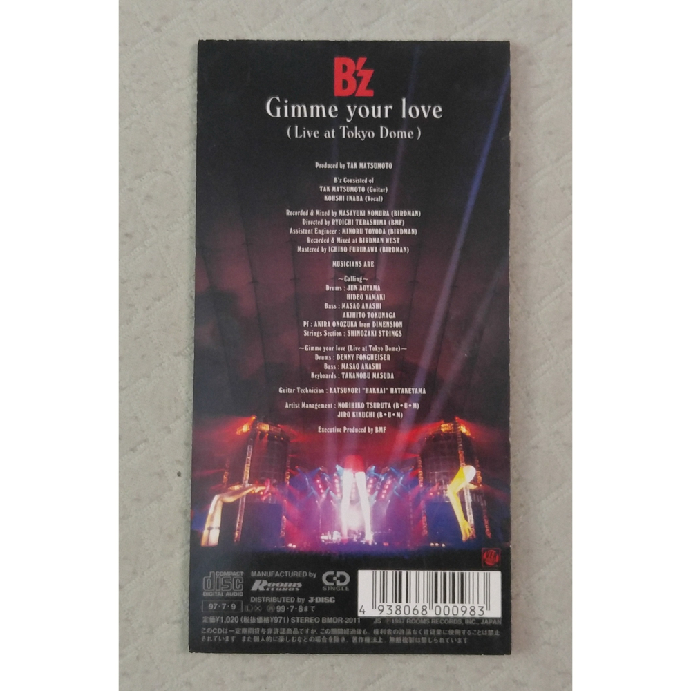 B＇z - calling   日版 二手單曲 CD-細節圖2