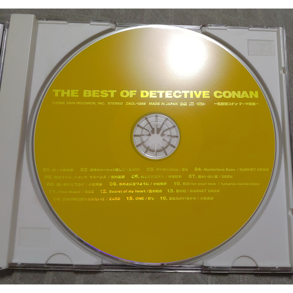 THE BEST OF DETECTIVE CONAN ～名偵探柯南 主題曲合集～   日版 二手  CD-細節圖6