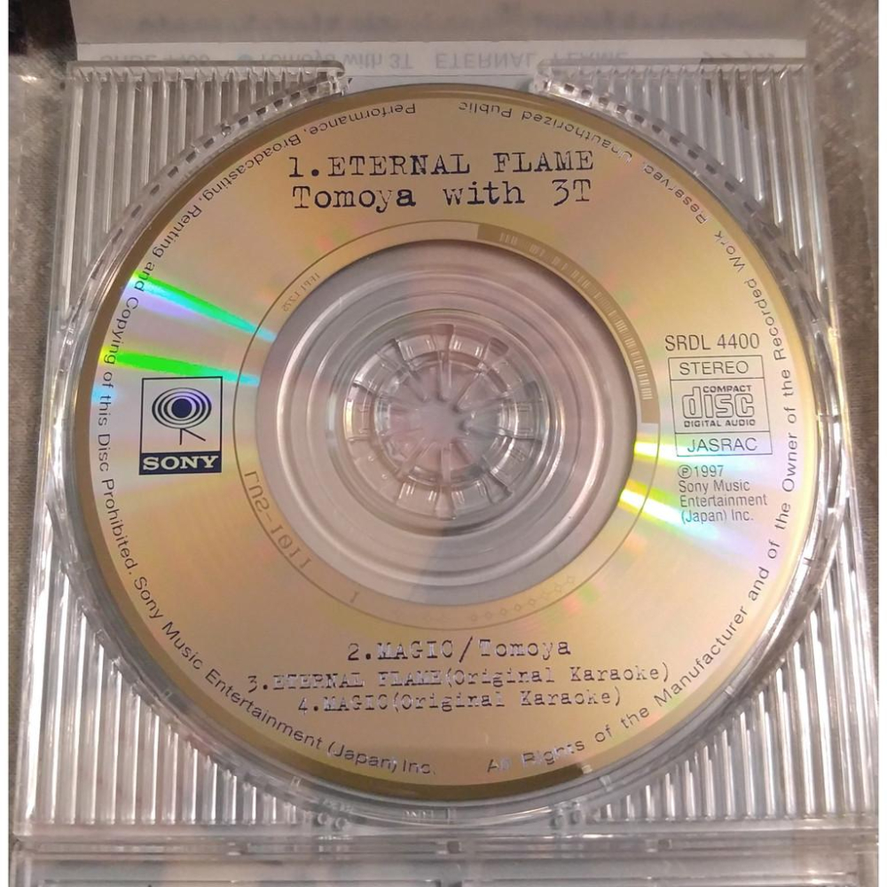 Tomoya with 3T (長瀬智也  - ETERNAL FLAME   日版 二手單曲 CD-細節圖5