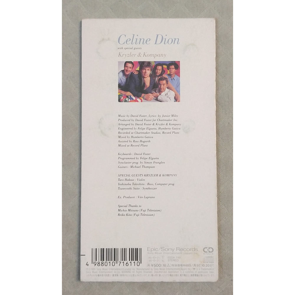 CELINE DION - To Love You More   日版 二手單曲 CD-細節圖2