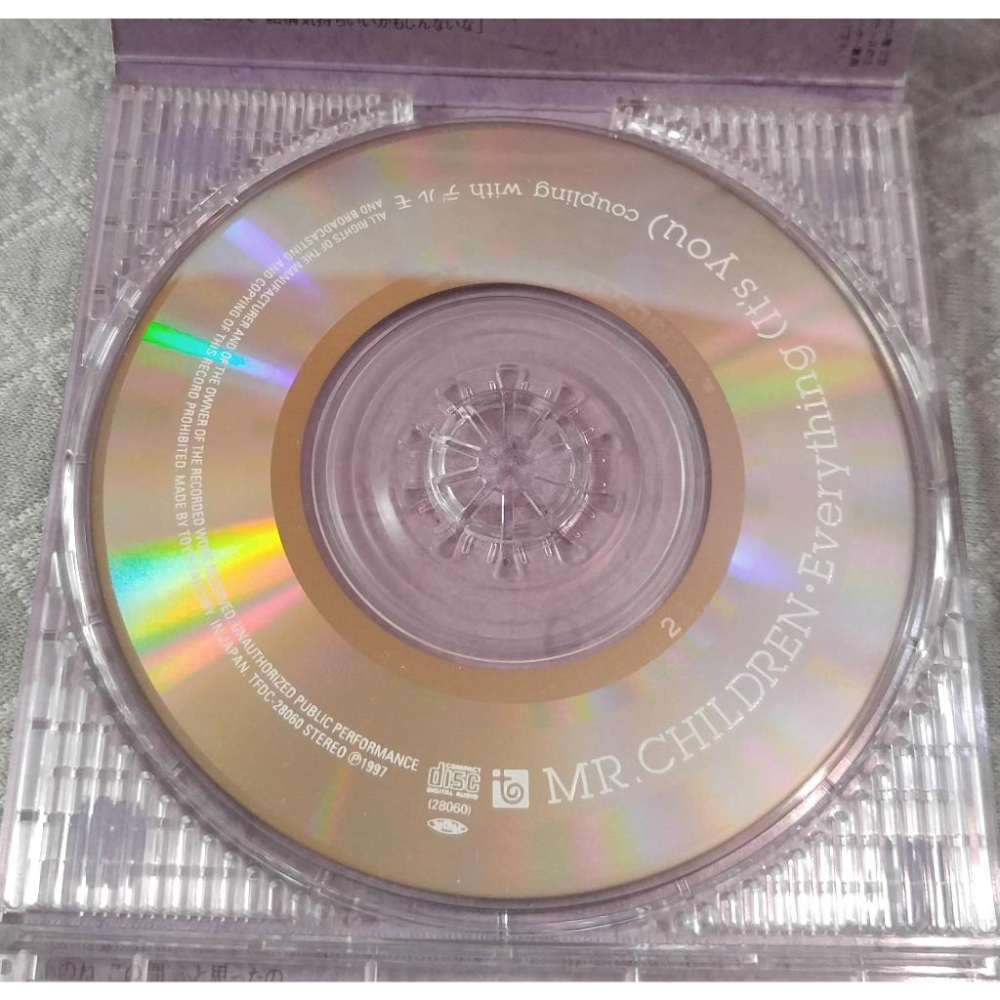 Mr.Children - Everything (It＇s you) (2)   日版 二手單曲 CD-細節圖4