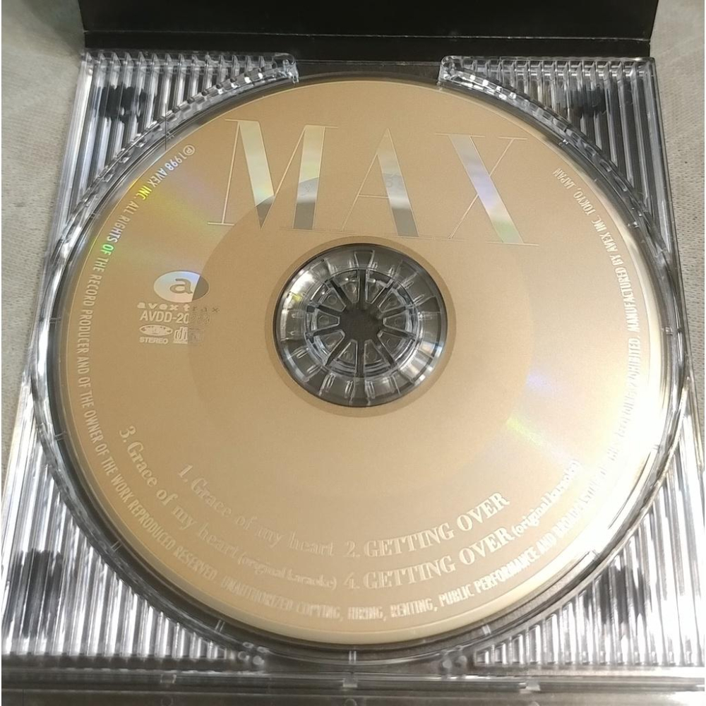 MAX - Grace of my heart／GETTING OVER   日版 二手單曲 CD-細節圖4
