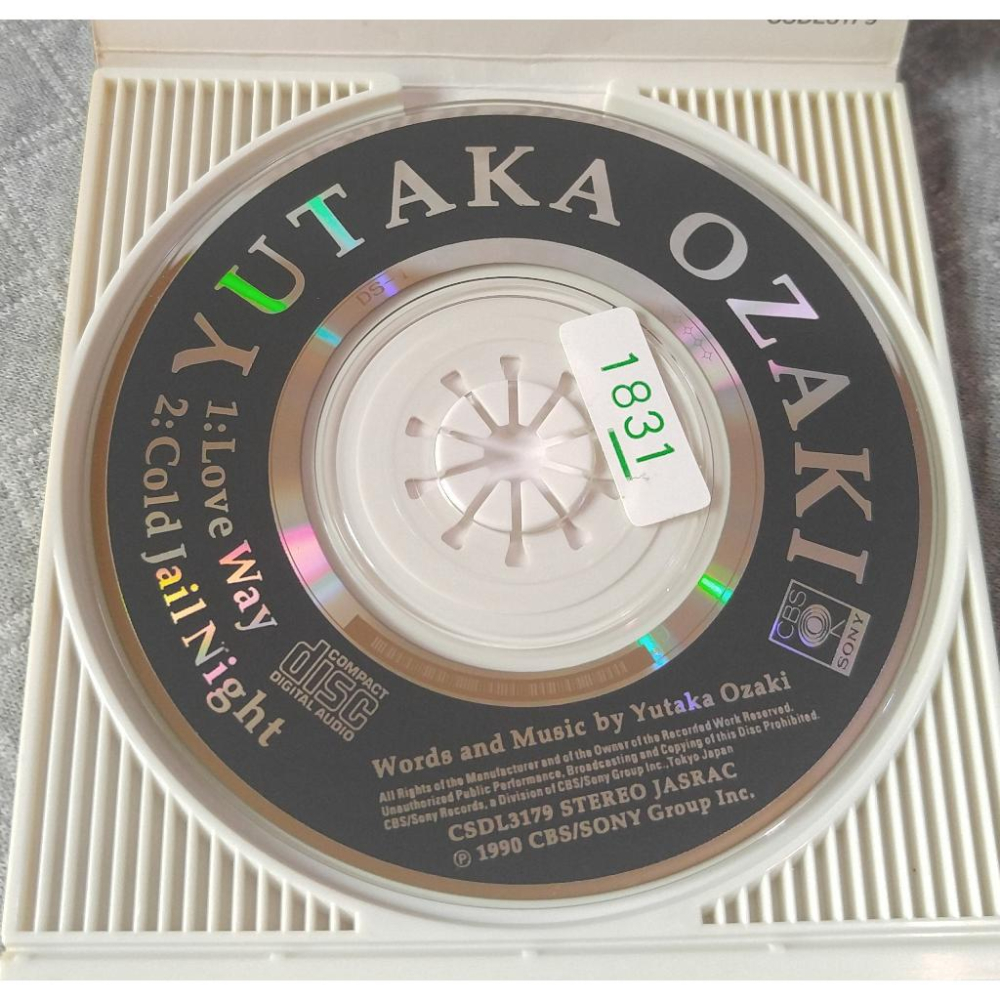 尾崎豊 (尾崎豐) - LOVE WAY   日版 二手單曲 CD-細節圖4