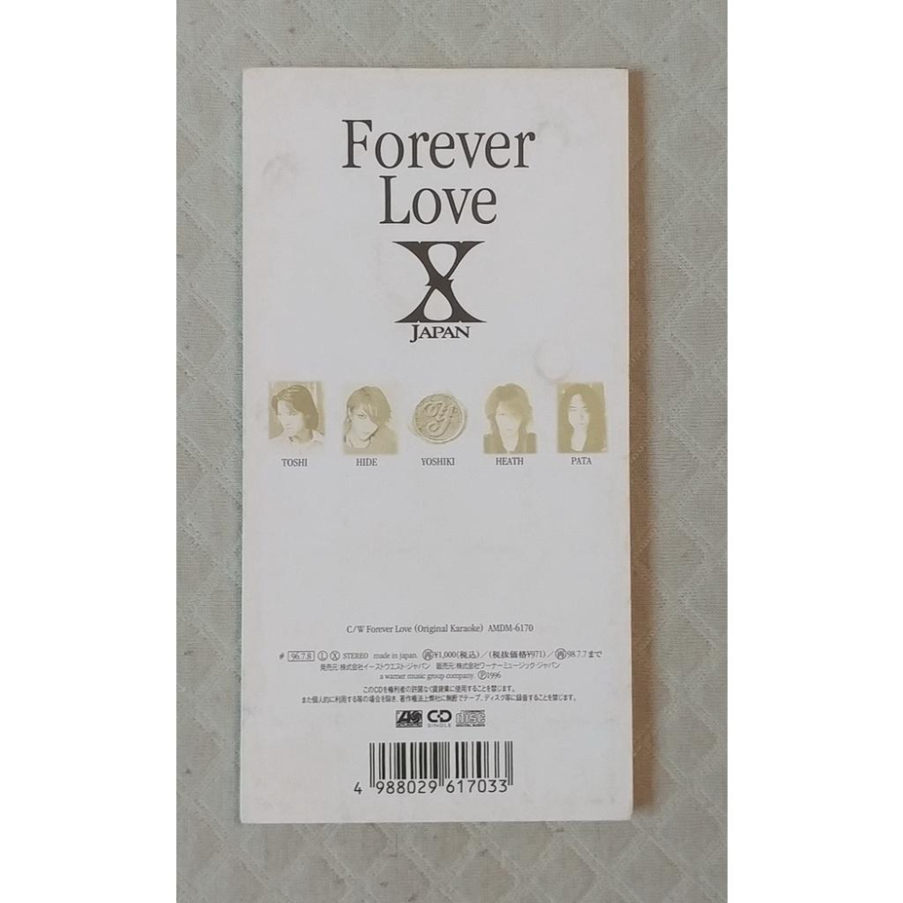 X JAPAN - Forever Love 日版 二手單曲 CD