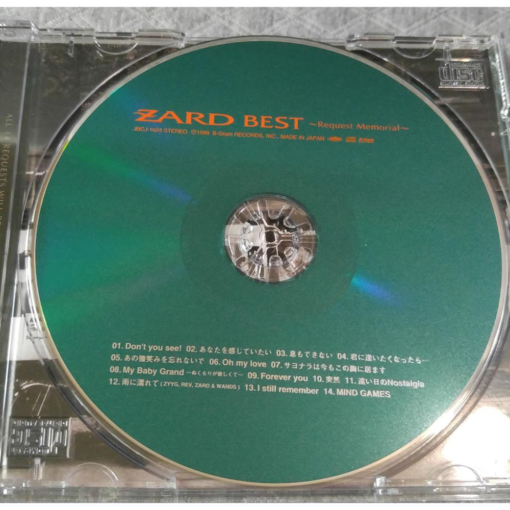 ZARD - ZARD BEST～Request Memorial～   日版 二手CD-細節圖4